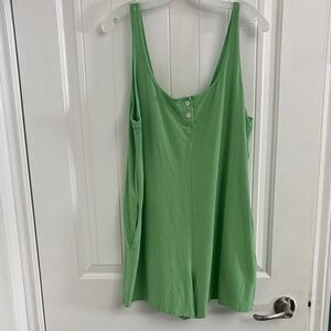 SMASH + TESS Sleeveless Vibrant Green Shorts Romper